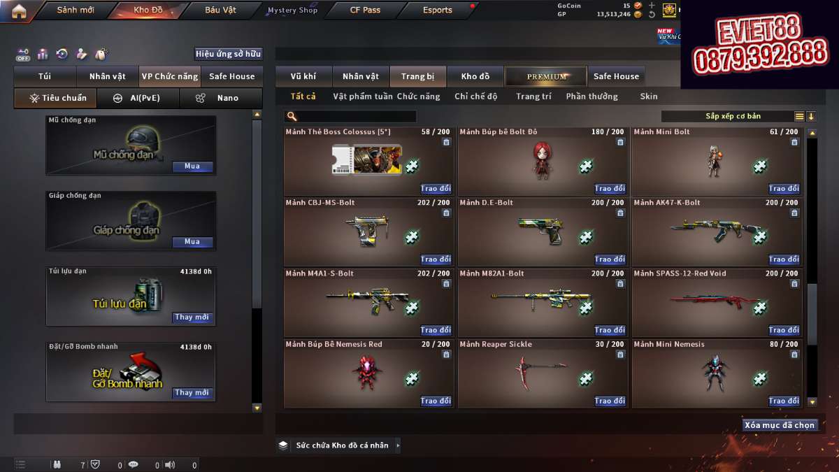 shop acc cf uy tin gia re